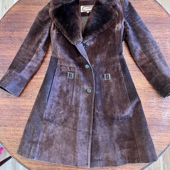 Alfred Suede and Shearling Collared Jacket - Picture 2 of 16